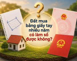 Đất Mua Bằng Giấy Tay Nhiều Năm Có Làm Sổ Được Không?